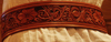 Handsome cowboy belt sporting Keith valleys' Sheridan Style Floral Carving and solid sterling trimings