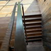 Imported Milan italian leather for this custom hand rail wrap